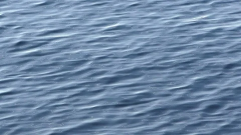 Close up of slow motion waves and ripples on river water surface. Stock Footage 120644387