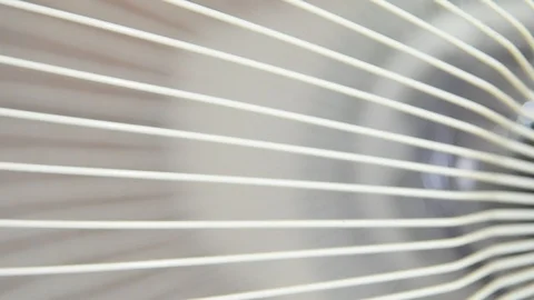 Close Up Of Slow Moving Fan Blade 動画素材 124695346