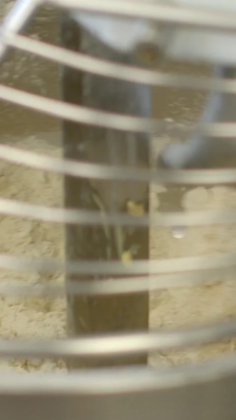 Close up small animal cage with blurred wire bars and wooden post bedding litter Stock Footage 345601470