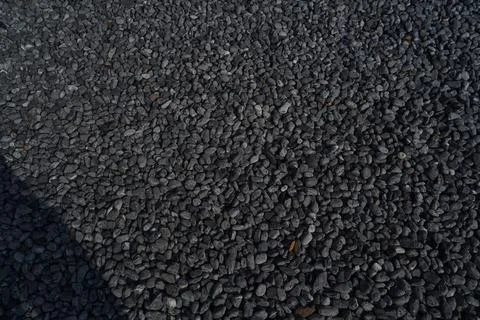 Close-Up of Small Crushed Stone Aggregate Surface Pattern Stock Photos