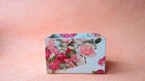 Close-up of small gift box Stock Footage 103850425