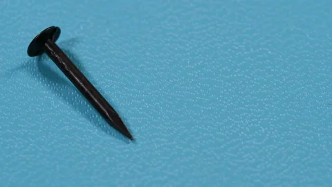 Close up of a small nail.Full HD video Stock Footage 100084010
