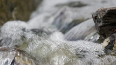 Close up small waterfall Stock Footage 78754189