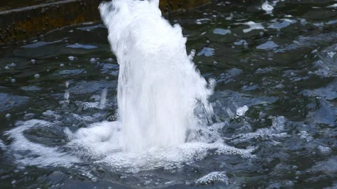 Close up of small waterfall Video stock 114979233