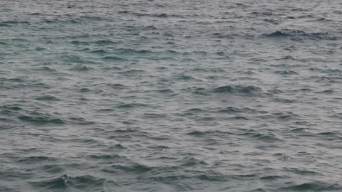 Close up on small waves in the mediterranean sea Egypt Stock Footage 90922043