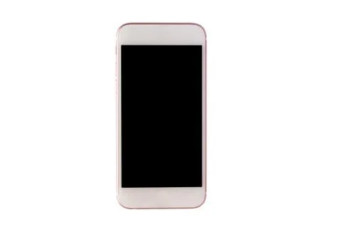 Close up smart phone with blank screen isolated Stock Photos