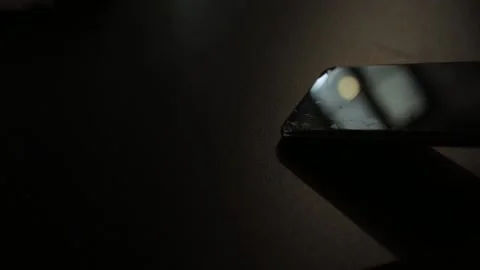 Close up of  a Smartphone With Broken Glass Screen Stock Footage 170898226