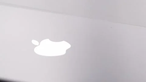 Close up of smartphone camera lens with logo Stock Footage 318518325