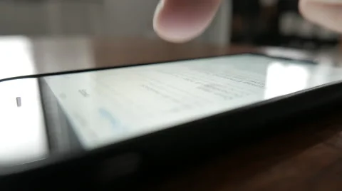 Close-up smartphone, checking emails Stock-Footage 57388468