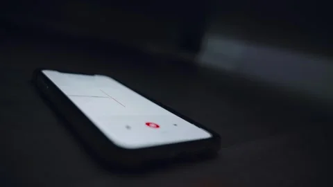 Close up on smartphone with voice recording app listening and capturing Stock-Footage 311925104