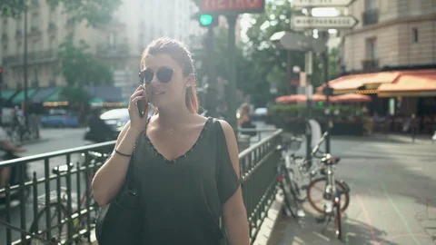 Close up of smiling attractive cool redhead woman with sunglasses, freckles, Stock-Footage 111897314