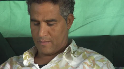 Close-up smiling man face african american thing adult mature male happiness boy Stock Footage 27960026