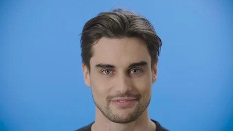 Close-up of smiling young man 4K Stock Footage 88399317