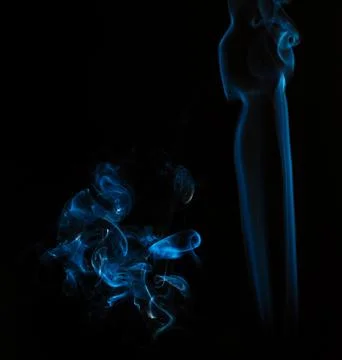 Close up of smoke on black background. Smoke stock image. Smoke cloud Stock Photos