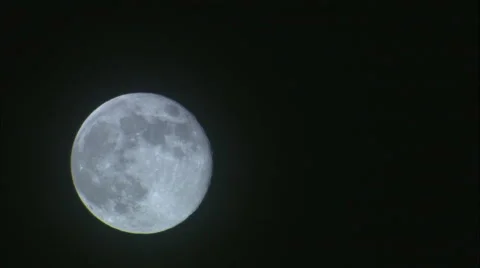 Close Up of Smokey Full Moon HD Video Video stock 57964170