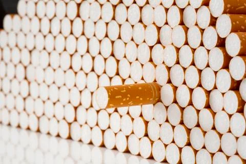 Close up of a smoking cigarettes Stock Photos