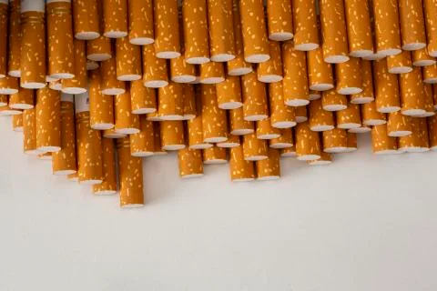Close up of a smoking cigarettes Stock Photos