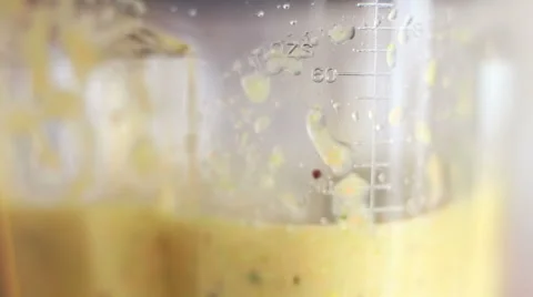 Close up of smoothie in blender Stock Footage 59540127