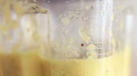 Close up of smoothie in blender Stock Footage 59540132