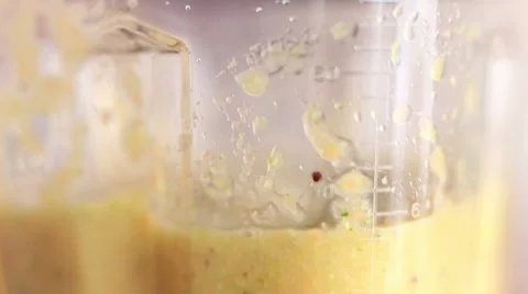 Close up of smoothie in blender Stock Footage 59540140