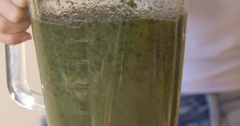 Close up smoothie blending Stock Footage 148187070
