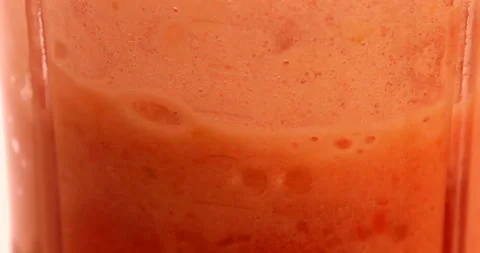 Close up of smoothie tomatoes Stock Footage 162588800