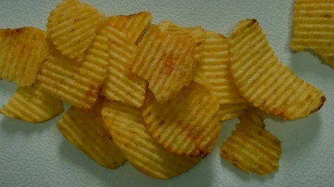 Close up snack on white. Video stock 113990477