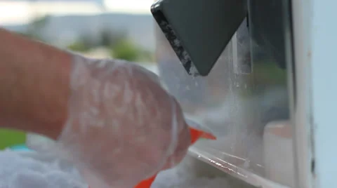 Close Snow Cone Ice Maker Stock-Footage 27521708