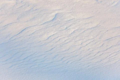Close-up of snow drift patterns caused by wind Stock Photos
