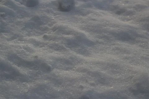 Close up of snow in the evening Stock Photos