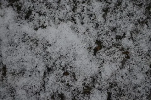 A close up of snow on the ground. Stock Photos