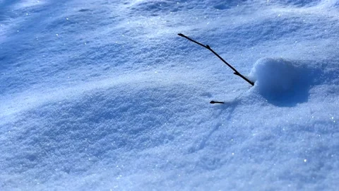 Close up of snow structure. Background with fresh fallen snow. Stock Footage 232673040