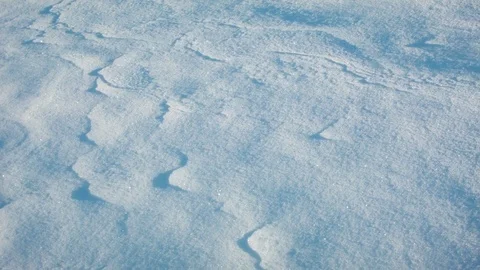 Close-up of snow surface at dawn 動画素材 81055986