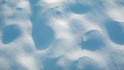 Close-up of snow surface at dawn 스톡 동영상 81056146