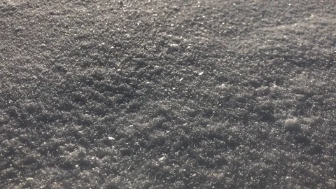 Close up of snow texture at sunny day Vídeos de archivo 125848394