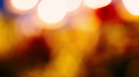 Close up of a Snowman on candles background. Rack focus Stock Footage 44457223