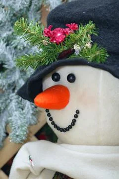 Close-Up Of Snowman Stock Photos