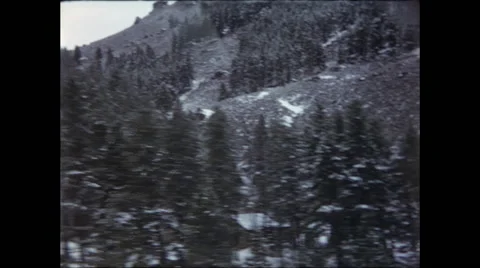 Close Up of Snowy Mountainside Stock Footage 47527042