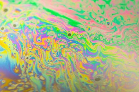 Close up soap bubble background. Psychedelic abstract background Stock Photos