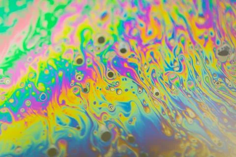 Close up soap bubble background. Psychedelic abstract background Stock Photos