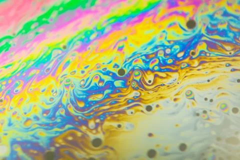 Close up soap bubble background. Psychedelic abstract background Stock Photos