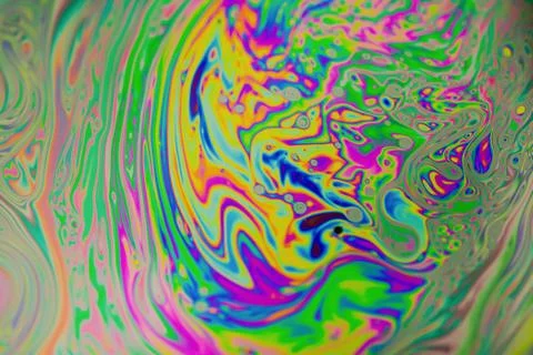 Close up soap bubble background. Psychedelic abstract background Stock Photos