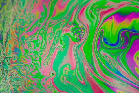 Close up soap bubble background. Psychedelic abstract background Stock Photos