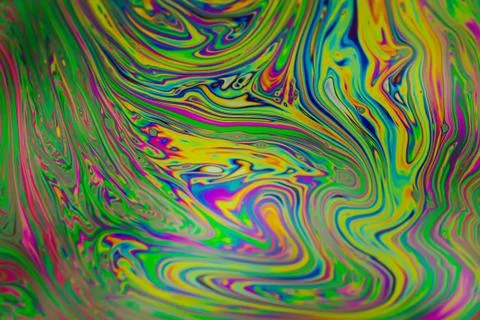Close up soap bubble background. Psychedelic abstract background Stock Photos
