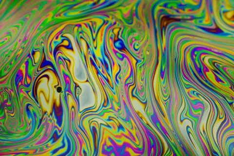 Close up soap bubble background. Psychedelic abstract background Stock Photos