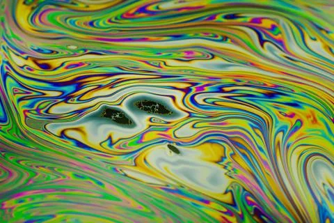 Close up soap bubble background. Psychedelic abstract background Stock Photos