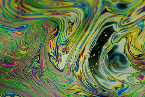 Close up soap bubble background. Psychedelic abstract background Stock Photos