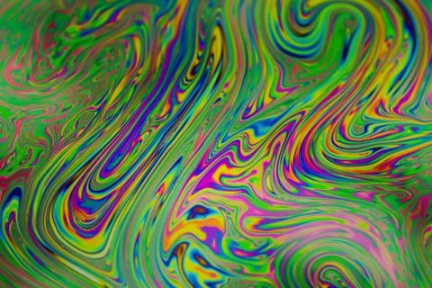 Close up soap bubble background. Psychedelic abstract background Stock Photos