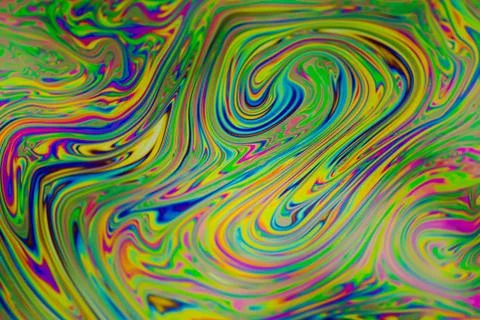 Close up soap bubble background. Psychedelic abstract background Stock Photos