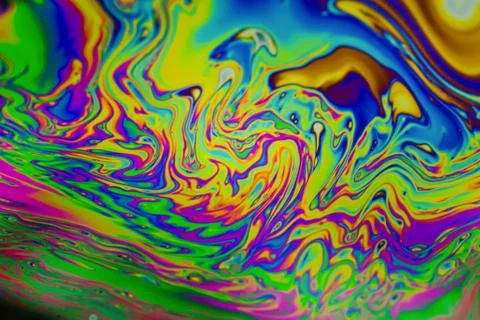 Close up soap bubble background. Psychedelic abstract background Stock Photos